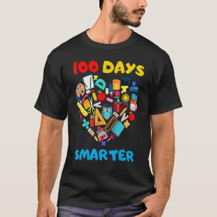 100 Tage intelligenter süßes Herz für den 100. Sch T-Shirt