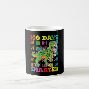 100 Tage intelligenter T-Rex Dinosaurier 100. Tag Kaffeetasse