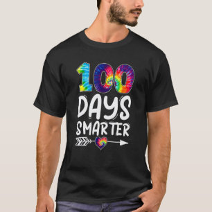100 Tage intelligenter Tie Dye 100. Schultag unter T-Shirt