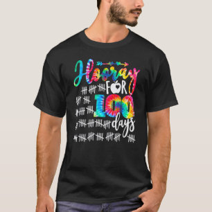 100 Tage intelligenter Tie Dye 100. Schultag unter T-Shirt