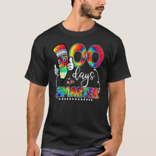 100 Tage intelligenter Tie Dye 100 Tage Schule Vir T-Shirt