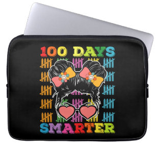 100 Tage intelligenterer unordentlicher Dutt 100. Laptopschutzhülle