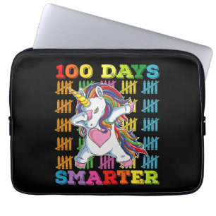 100 Tage intelligenteres Einhorn 100. Schultag Laptopschutzhülle