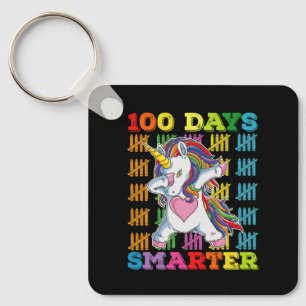100 Tage intelligenteres Einhorn 100. Schultag Schlüsselanhänger