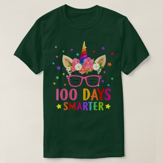 100 Tage intelligentes Shirt 100 Schultage (Design vorne)