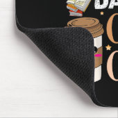 100 Tage Kaffee Chaos 100. Schullehrtag Mousepad (Ecke)