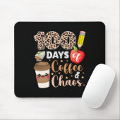 100 Tage Kaffee Chaos 100. Schullehrtag Mousepad (Mit Mouse)