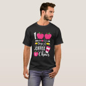 100 Tage Kaffee Chaos 100. Schultag T-Shirt (Vorne ganz)