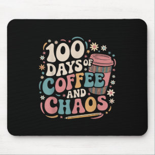 100 Tage Kaffee Chaos Shirt 100. Tag Mousepad