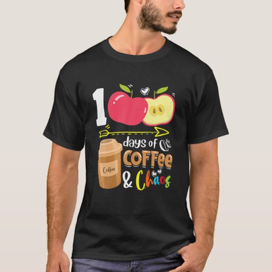 100 Tage Kaffee T-Shirt (Vorderseite)