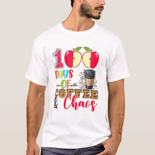 100 Tage Kaffee T-Shirt (Vorderseite)