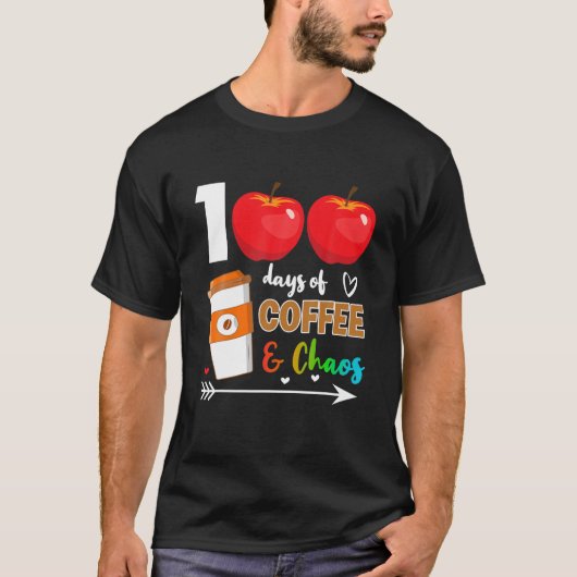 100 Tage Kaffee T-Shirt (Vorderseite)