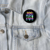 100 Tage Kaffee und Chaos 100. Schultag Button (Beispiel)