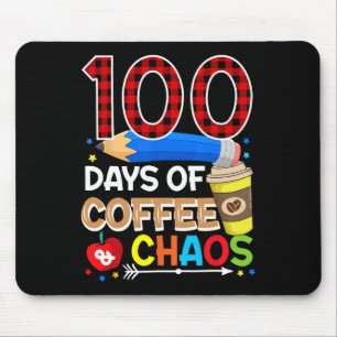 100 Tage Kaffee und Chaos - 100. Schultag Mousepad