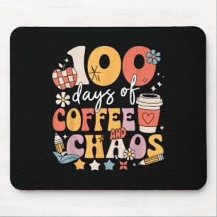 100 Tage Kaffee und Chaos 100. Schultag Mousepad