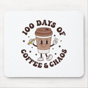 100 Tage Kaffee und Chaos Lehrer 100. Tag Mousepad