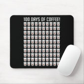 100 Tage Kaffeelehrer schätzen 100 Tage Mousepad (Mit Mouse)