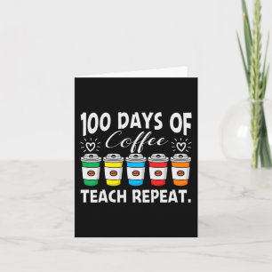 100 Tage Kaffeemaschine; Chaos 100 Tage Schultee Karte