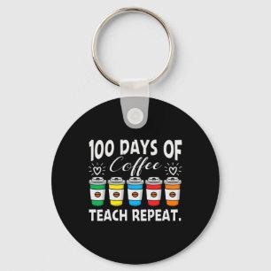 100 Tage Kaffeemaschine; Chaos 100 Tage Schultee Schlüsselanhänger