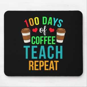 100 Tage Kaffeetest wiederholen 100 Tage Schuh Mousepad