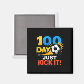 100-Tage-Kick-It! Fußball-Blast-Feier Magnet (Vorderseite/Rückseite)