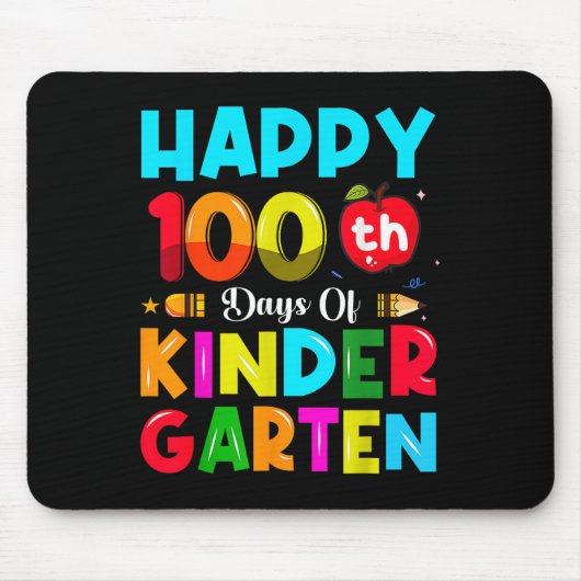100 Tage Kindergarten 100. Schultag Mousepad (Vorne)