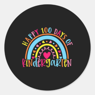 100 Tage Kindergarten 100 Schultag R Runder Aufkleber