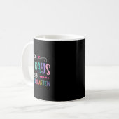 100 Tage Kindergarten 100 Tage Schule Kaffeetasse (Vorderseite Links)