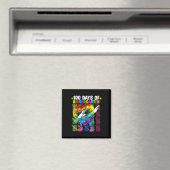 100 Tage Kindergarten Dabbing Buntes Fidget T Magnet (In Situ (Geschirrspüler))