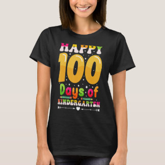 100 Tage Kindergarten glücklich 100. Schultag T-Shirt