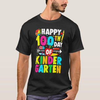 100 Tage Kindergarten glücklicher 100. Schultag T-Shirt