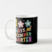 100 Tage Kindergarten Groovy 100. Tagesschule T Kaffeetasse (Links)