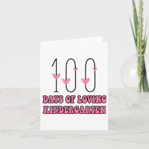 100 Tage Kindergarten Herzlehrer Vale Karte
