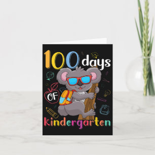 100 Tage Kindergarten Koala 100 Tage Schule Ki Karte
