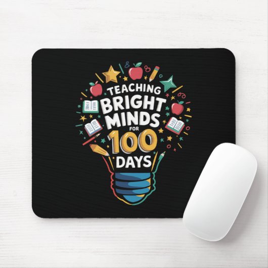100 Tage Kindergarten lehren Mousepad (Mit Mouse)