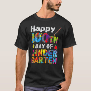 100 Tage Kindergarten-Lehrer Schüler Kinder Junge T-Shirt