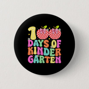 100 Tage Kindergarten Mädchen 100. Schultag Button