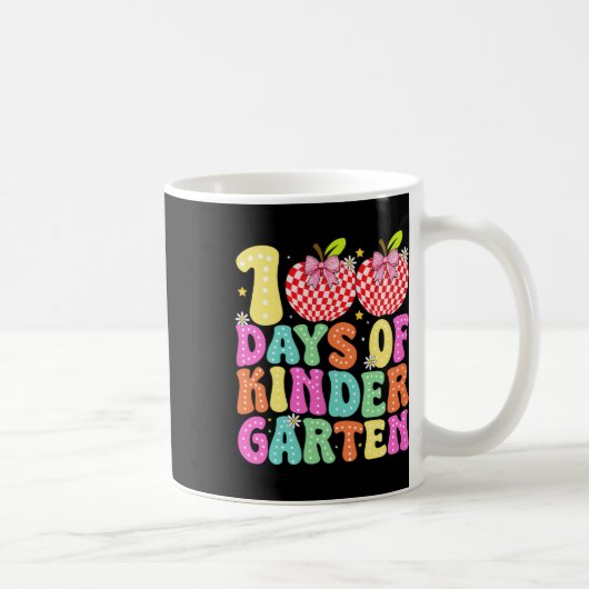 100 Tage Kindergarten Mädchen 100. Schultag Kaffeetasse (Rechts)