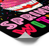 100 Tage Kindergarten mit Fun Cupcake G Poster (Ecke)