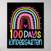 100 Tage Kindergarten Rainbow 100. Tag O Poster (Vorne)
