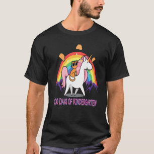 100 Tage Kindergarten Rainbow Cat Unicorn für K T-Shirt
