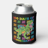 100 Tage Kindergarten T Rex Dinosaur Schule Dosenkühler (Kanne Vorderseite)