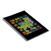 100 Tage Kindergarten T Rex Dinosaur Schule Notizblock (Rechte Seite)