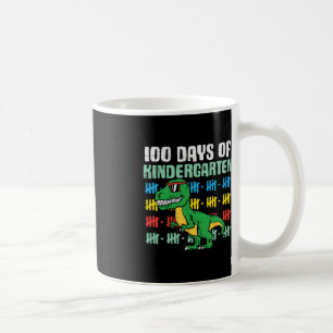 100 Tage Kindergarten Trex Dinosaurier 100. Tag s Kaffeetasse