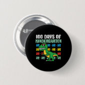 100 Tage Kindergarten trex Dinosaurier 100 Tage Button (Vorne & Hinten)