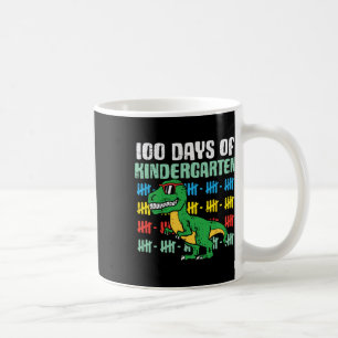 100 Tage Kindergarten trex Dinosaurier 100 Tage Kaffeetasse