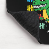 100 Tage Kindergarten trex Dinosaurier 100 Tage Mousepad (Ecke)