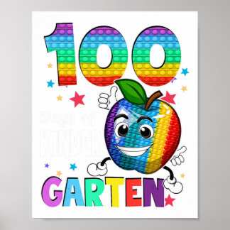 100 Tage Kindergartenlehrer 100 Tage Poster