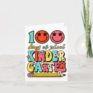 100 Tage Kindergartenlehrer Kinder 100 Tage Karte