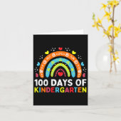 100 Tage Kindergartenlehrer oder Student Karte (Gelbe Blume)